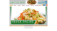 Desktop Screenshot of greenpeapodchinese.com